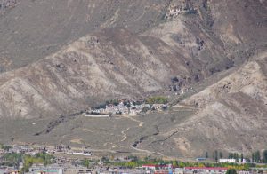 Tibet: Lhasa - Pabonka Monastery in the hills above Lhasa