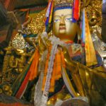 Tibet: Lhasa - Sera Monastery.  One of many Buddha