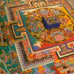 Tibet: Lhasa - Sera Monastery.   A sand mandala