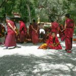 Tibet: Lhasa - Sera Monastery. The debate begins with a teacher