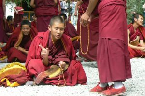 Tibet: Lhasa - Sera Monastery. "On the one hand, the answer