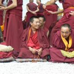 Tibet: Lhasa - Sera Monastery. Laughter is often a reaction to