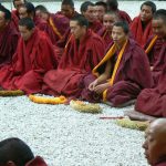 Tibet: Lhasa - Sera Monastery. After the debate ends all monks