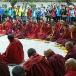 Tibet: Lhasa - Sera Monastery. After the debate ends all monks