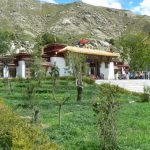 Tibet: Lhasa - Sera Monastery main entry gate.  The