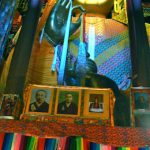 Tibet - interior of Tashilhunpo Monastery with photos of previous Dalia