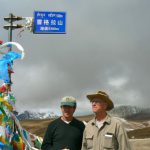 Tibet - prayer flags on one of thel high road