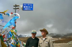 Tibet - prayer flags on one of thel high road