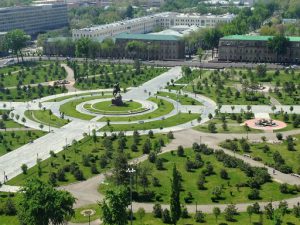 Uzbekistan - Tashkent:  the central park is named after the
