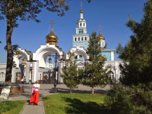 Uzbekistan - Tashkent:  Uspensky Orthodox Cathedral; Christians are a minority in