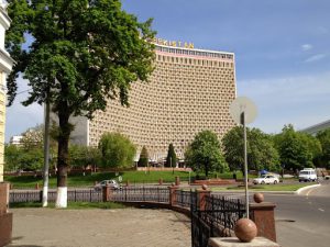 Uzbekistan: Tashkent A major hotel built during the Soviet times.