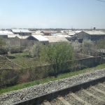 Uzbekistan: Bukhara On the train from Samarkand to Bukhara passing small rural