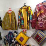 Uzbekistan: Bukhara Sayfiddin silk clothing shop.