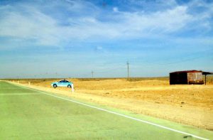 Uzbekistan: Khiva On the road from Bukhara to Khiva; a fake