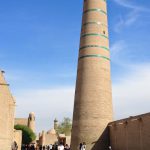 Uzbekistan: Khiva the Islom-Hoja Medressa and minaret ????both built in 1910.