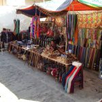 Uzbekistan: Khiva souvenir stall.