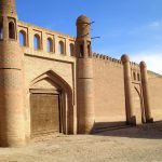 Uzbekistan: Khiva the beautiful brickwork.