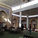 Uzbekistan: Khiva interior of a former mosque now a restaurant.