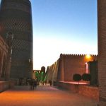 Uzbekistan: Khiva the Kalta Minor Minaret. This unfinished minaret was begun
