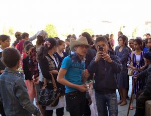 Uzbekistan: Khiva On Sundays thousands of young school students come in