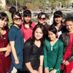 Uzbekistan: Khiva Student visitors on a class trip.