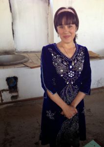 Uzbekistan: Bukhara a young woman from the family that sacrificed a