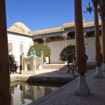 Uzbekistan: Bukhara In the courtyard of the Mausoleum of Bahauddin Naqshbandi.