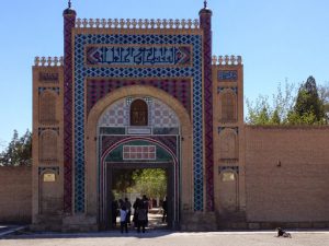 Uzbekistan: Bukhara Entry gate to the Sitorai Mokhi-Khosa Palace: the residence