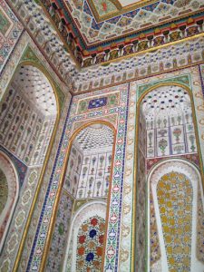 Uzbekistan: Bukhara Interior of the Sitorai Mokhi-Khosa Palace: the residence of