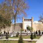 Uzbekistan: Bukhara Across from the Hoja Zayniddin Mosque is the monumental