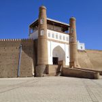 Uzbekistan: Bukhara Across from the Hoja Zayniddin Mosque is the monumental