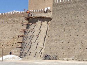 Uzbekistan: Bukhara Repairs to the Ark fortress walls are never ending.