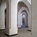 Uzbekistan: Bukhara Kalon Mosque has massive interior arch columns.