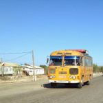 Uzbekistan: Nukus Old Soviet style buses are still in use.