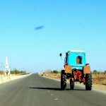 Uzbekistan: Nukus Soviet style tractor.