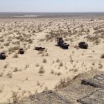 Uzbekistan: Muynak Aral Sea dry ????bed rusting boats.
