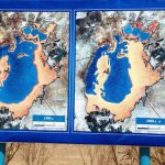 Uzbekistan: Muynak Aral Sea photos of 1990 and 2000 showing the