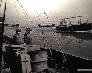 Uzbekistan: Muynak Museum photo of the former Aral Sea fishing industry.