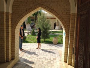 Uzbekistan: Margilan city a former madrassa school is now an artisan development