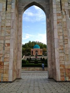 Uzbekistan: Fergana City Entering Babur Memorial Park;????Babur succeeded in laying the