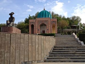 Uzbekistan: Fergana City Babur Park. ????Named after????Zahir-ud-din Muhammad Babur (1483-1530)?? who