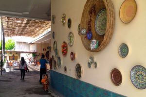 Uzbekistan: Fergana Valley, Rishton Inside the Rustam Usmanov pottery makers
