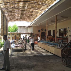 Uzbekistan: Fergana Valley, Rishton Inside the Rustam Usmanov pottery makers