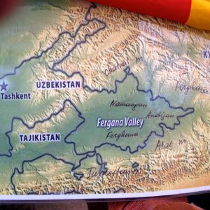 Uzbekistan: Fergana Valley map