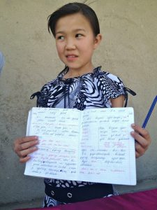 Uzbekistan: Fergana Valley, Rishton Mr. Bahrom's oldest child is learning English