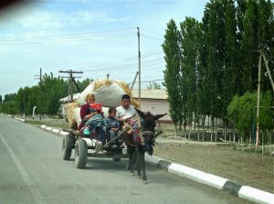 Uzbekistan: Fergana Valley, Rishton Rural transportation is ancient and slow.