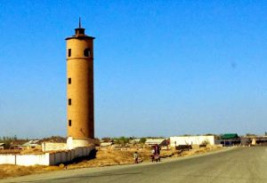 Uzbekistan: Moynaq Old lookout tower.