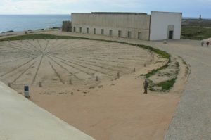 Portugal, Sagres Town: Sagres Fort; Rosa dos Ventos ('wind rose')