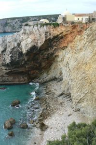 Portugal, Sagres Town: steep cliffs