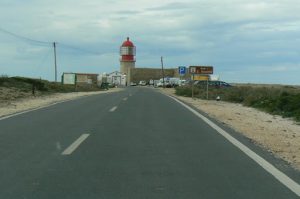 Portugal, Sagres Town: road to lighthouse and museum